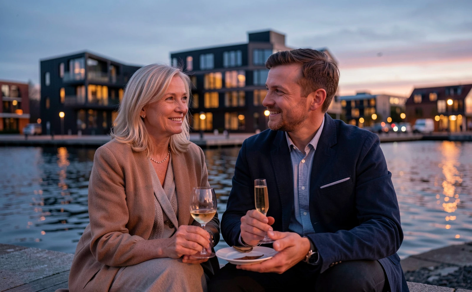 Date ved Aalborgs havnefront